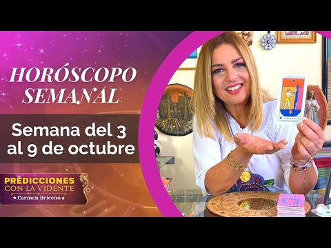 HORÓSCOPO SEMANAL del 3 al 9 de octubre | #PrediccionesconCarmenBriceño | Horóscopo de la semana