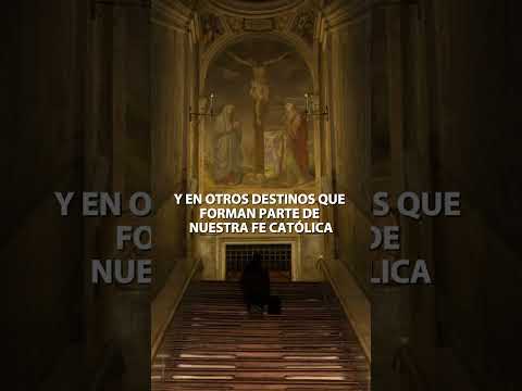 Las escaleras que Jesús recorrió antes de ser crucificado.