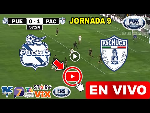 Puebla vs. Pachuca en vivo, Donde Ver Partido Puebla vs. Pachuca Jornada 9 Liga MX Apertura 2024 hoy