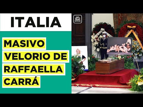 Masiva despedida a Raffaella Carrá: 3 días de ceremonias