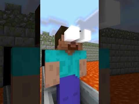 Help Herobrine choose a rail - Minecraft Challenge #shorts #minecraft #memes #funny # #animation