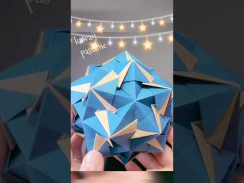 折り紙 簡単くす玉を作ってみた! 作り方は関連動画からみてね#shorts #short#diy #paper #origami#origamitutorial #original#оригами