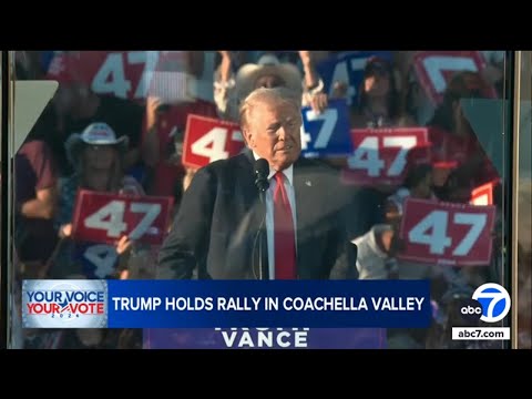 Donald Trump holds campaign rally in SoCal