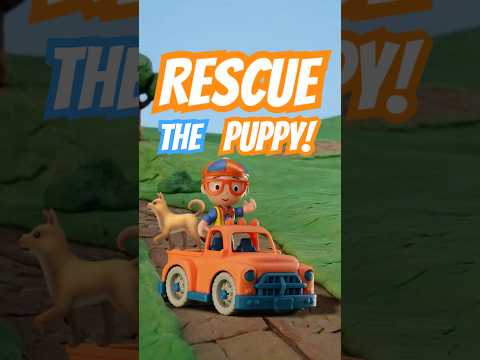 Can You Help Blippi Save the PUPPY? 🛻🐶 The Floor is Lava!