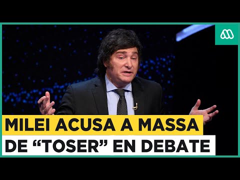 Milei acusa a Massa de toser para desconcertarlo en debate presidencial