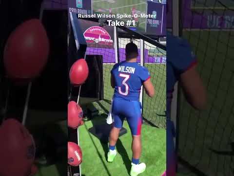 Russell Wilson takes on the Spike-O-Meter  | Seahawks Shorts video clip