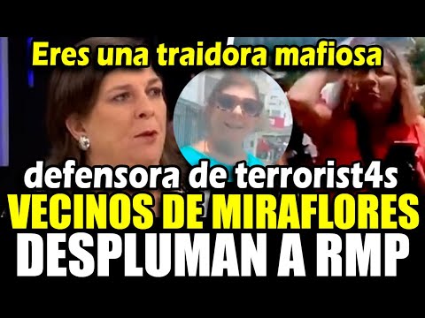 Despluman a Rosa María Palacios en Miraflores, le gritan de todo y ella llama a la policía