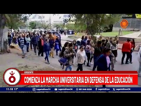 Marcha universitaria en defensa de la educación pública en Córdoba