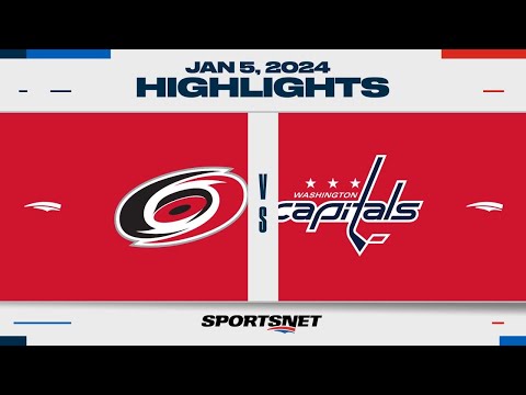 NHL Highlights | Hurricanes vs. Capitals - January 5, 2023