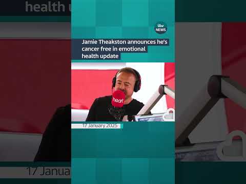 Jamie Theakston announces he's cancer free in emotional health update #itvnews