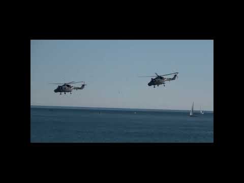 Westland Lynx MK95 Helicopters at Cruise Speed | Oeiras Air Show 2024 #portuguesenavy #westlandlynx