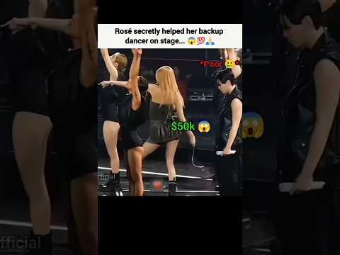 rosé unnie sister, she helped backup dancer 😱🤯 #lisa #<strong>rose</strong> #jisoo #blackpink #shorts