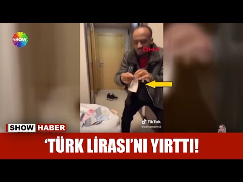 'Türk Lirası'nı yırttı!
