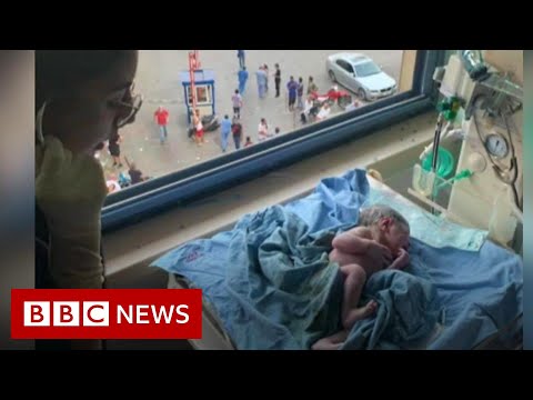 Beirut blast: The mother in labour during explosion – BBC News