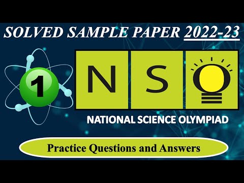 CLASS 1 | NSO 2022-23 | National Science Olympiad Exam | Solved Sample Paper | Olympiad Preparation