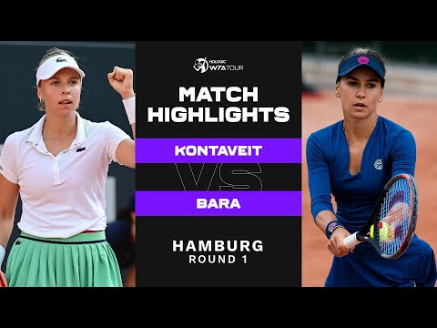 Anett Kontaveit vs. Irina Bara | 2022 Hamburg Round 1 | WTA Match Highlights