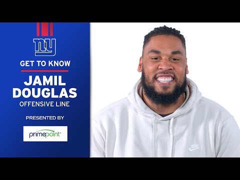 Get to Know: Jamil Douglas | New York Giants video clip