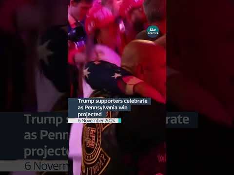 Trump supporters celebrate as Pennsylvania win projected