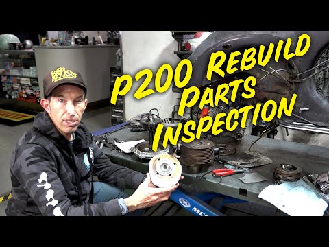 Vespa P200 Rebuild Parts Inspection