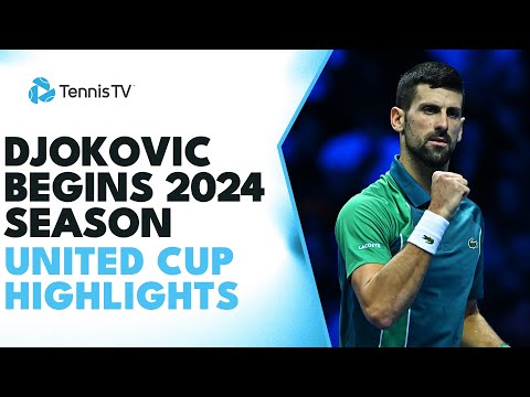 Novak Djokovic DOMINATES In 2024 Opener vs Zhang! | United Cup 2024 Highlights