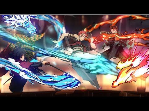 귀멸의칼날 명장면 상현의 혈귀조차 압도하는 각성한 탄지로!