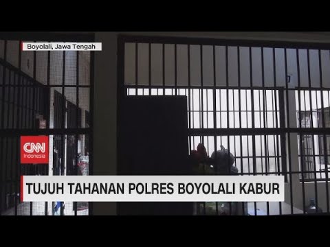 Tujuh Tahanan Polres Boyolali Kabur