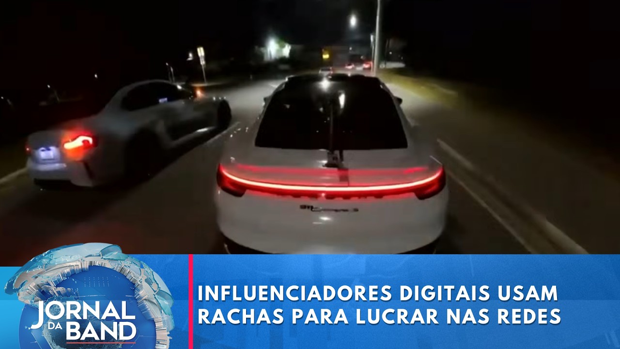 Influenciadores digitais usam rachas para lucrar nas redes sociais | Jornal da Band