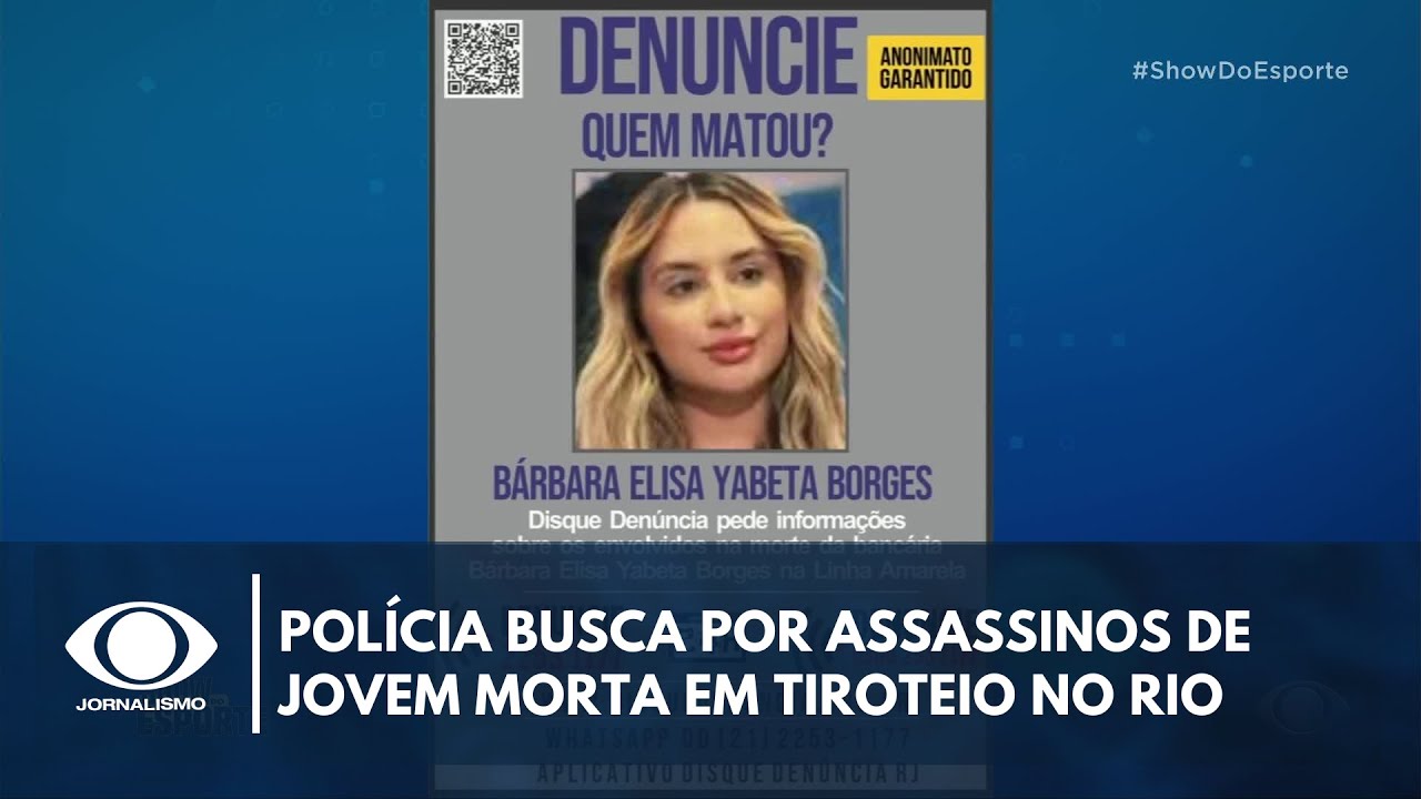 Polícia busca por assassinos de jovem morta em tiroteio no Rio