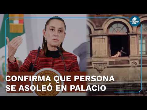 Sheinbaum confirma sanción para persona que se asoleó en Palacio Nacional