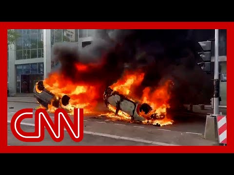 See the fiery riots in France after teen shot dead by police