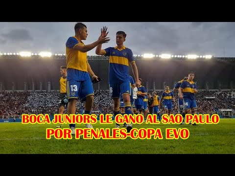 BOCA JUNIORS PASO A LA FINAL AL GANARLE AL DEPORTIVO SAO PAULO DEL BRASIL POR 3-0...