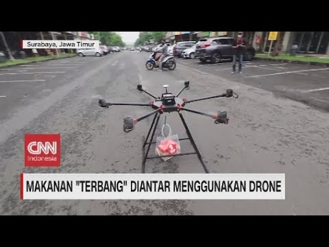 Makanan "Terbang" Diantar Menggunakan Drone
