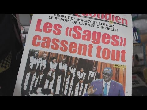 Présidentielle au Sénégal : le Conseil constitutionnel annule le report du scrutin • FRANCE 24