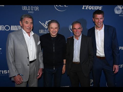 Michel Drucker amaigri mais en forme aux côtés de Marion Rousse et des légendes du cyclisme !