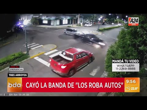 Tres Arroyos: Cayó una banda de tres menores roba autos