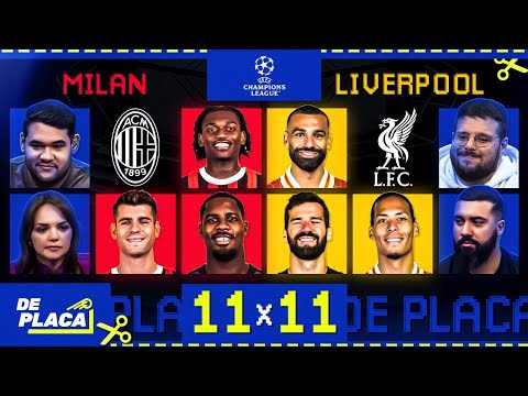 11x 11: MILAN X LIVERPOOL. AQUI TÁ SENDO UM AMASSO, MAS VAMOS VER NO CAMPO HOJE!