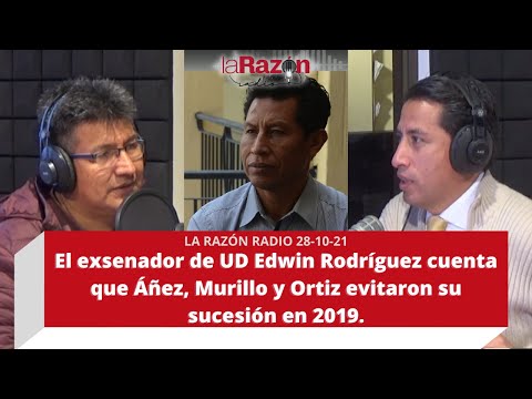 El exsenador de UD Edwin Rodríguez cuenta que Áñez, Murillo y Ortiz evitaron su sucesión en 2019.
