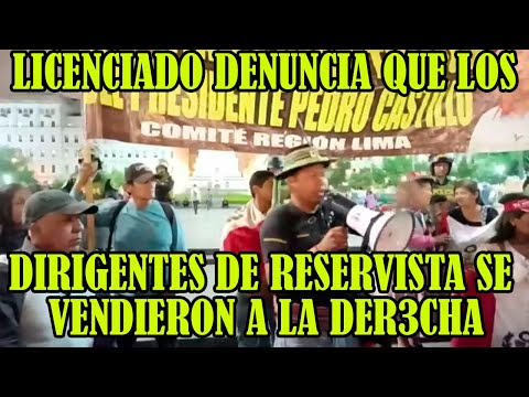 RESERVISTA DENUNCIA DIRIGENTES SE HABRIAN NEGOCIADO CON DICT4DURA POR ESO NO SALEN MARCHAS EN PERÚ