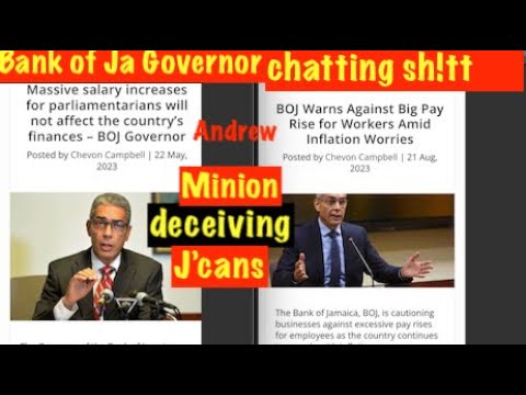Bank of Ja Governor Richard Byles CHATTING SH!TT,PM Holness minion deceiving J'cans, with trick chat