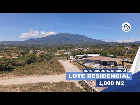 Lote residencial en Alto Boquete con vista al Volcán Barú – 1,000 m2 para construir. 6981.5000