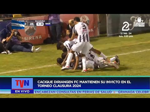 Cacique Diriangén se mantiene invicto en el Torneo Clausura 2024