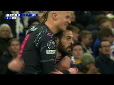 Bernado Silva (45') Manchester City vs Copenhagen | UEFA Champions League RO16 Leg 1