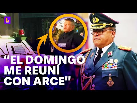 Detienen al general Zúñiga por intento de golpe de Estado: “El domingo me reuní con Arce”