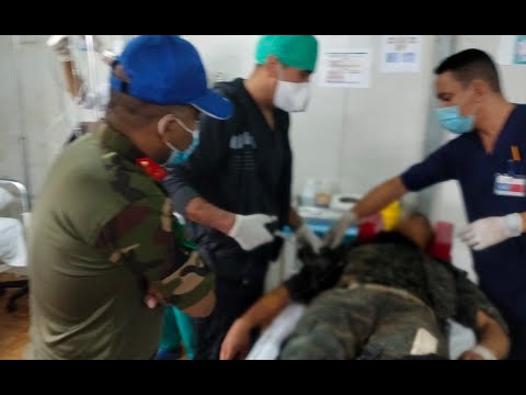Soldado guatemalteco herido en el Congo