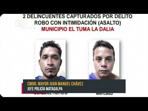 Capturan a 12 delincuentes en Matagalpa, entre ellos un parricida - Nicaragua