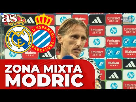 MODRIC en ZONA MIXTA tras el REAL MADRID 4-ESPANYOL 1: MBAPPÉ, VINICIUS...