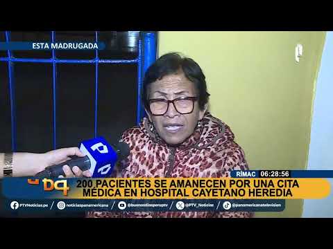 BDP pacientes se amanecen por una cita médica en hospital Cayetano Heredia
