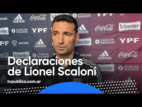 Declaraciones de Lio Scaloni en la previa Argentina - Emiratos Árabes - Rumbo a Catar