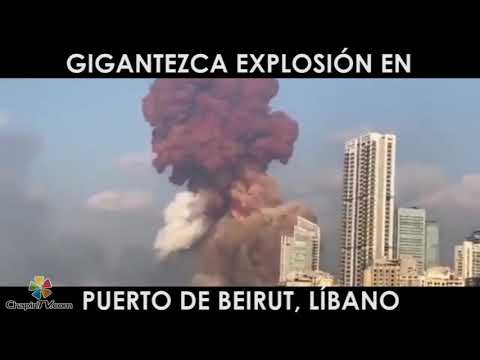 Explosión masiva sacude Beirut, la capital del Líbano