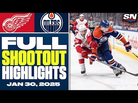 Detroit Red Wings at Edmonton Oilers | FULL Shootout Highlights - January 30, 2025